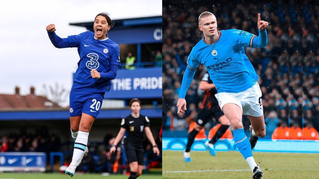 Erling Holland a Sam Kerr