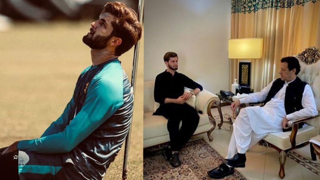 Shaheen Shah Afridi and Imran Khan