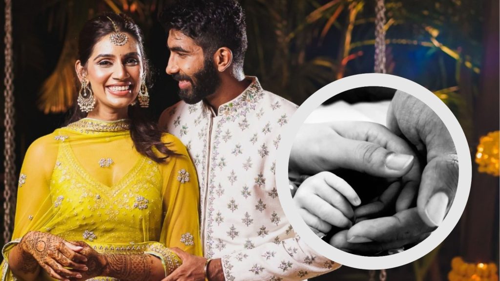 Jasprit Bumrah and Sanjana Gadeshan
