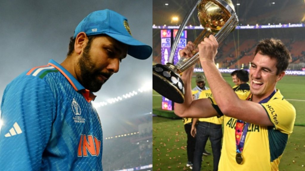 विश्वकप फाइनल के बाद एक बार फिर भारत से भिड़ेगी ऑस्ट्रेलिया Rohit Sharma and Pete Cummins