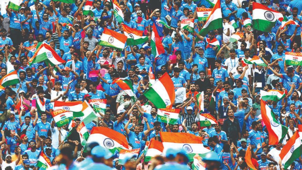 Indian and pakistani fans