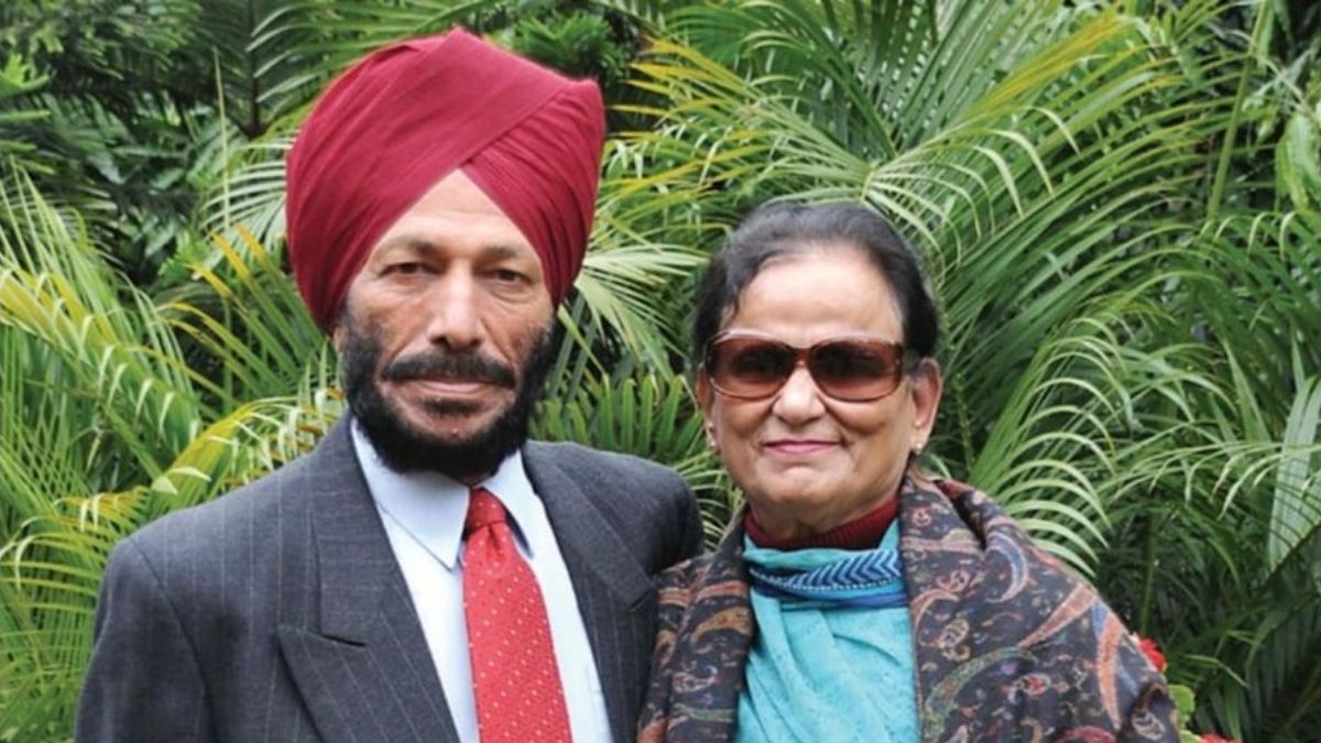 Milkha Singh and his Wife