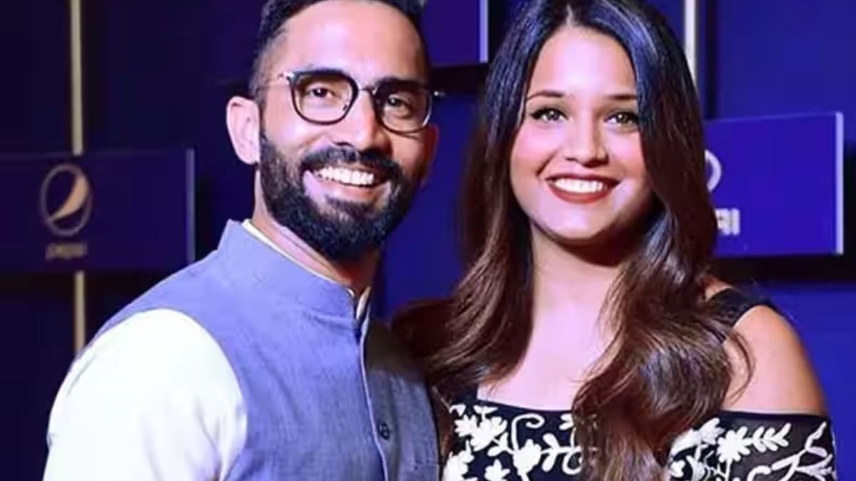 Dinesh Kartik and His Wife