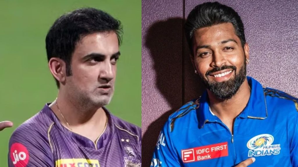 Hardik Pandya and Gautam Gambhir