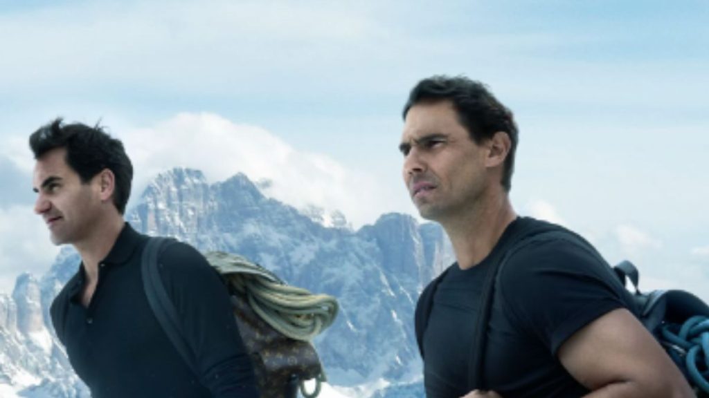 Rafael Nadal and Roger Federer