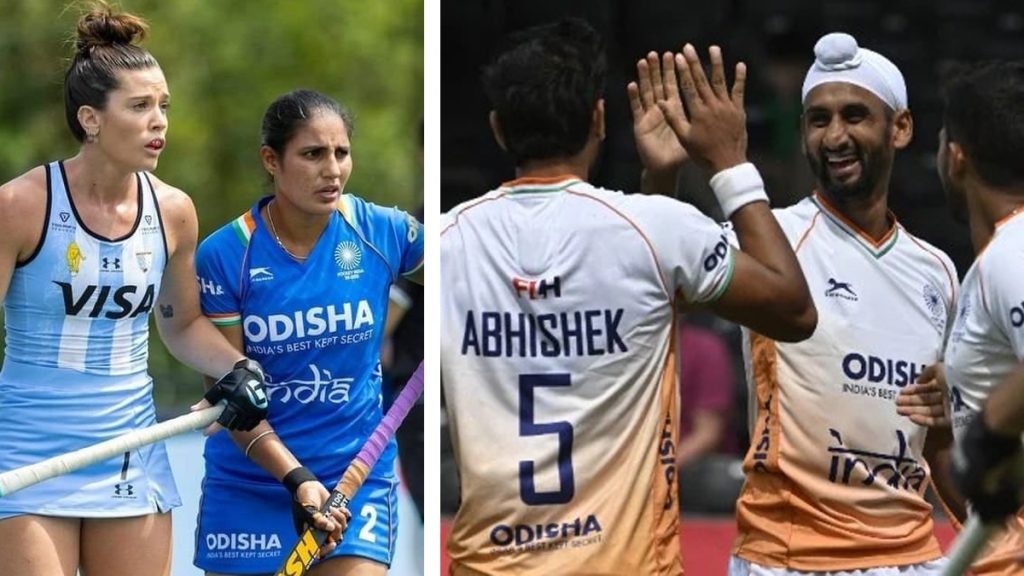 Pro Hockey League: भारतीय पुरुष हॉकी टीम ने अर्जेंटीना को शूटआउट में 5-4 से हराया, जबकि महिला टीम को मिली 5-0 से करारी हार indian men and women hockey team