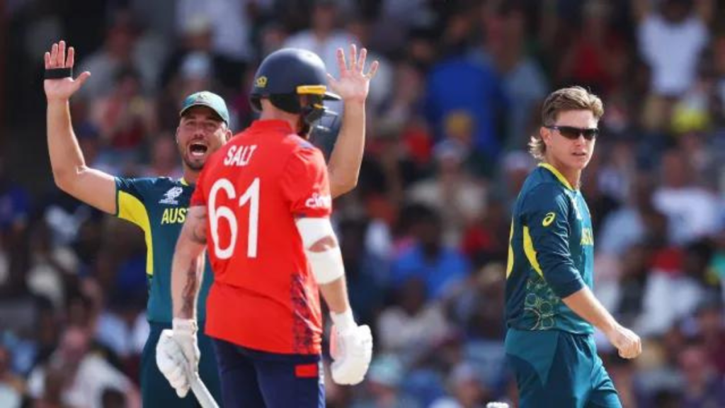 AUS vs ENG, T20 WORLD CUP 2024: मिचेल मार्श की कप्तानी वाली ऑस्ट्रेलिया क्रिकेट टीम ने डिफेंडिंग चैंपियन इंग्लैंड को 36 रनों से रौंदा