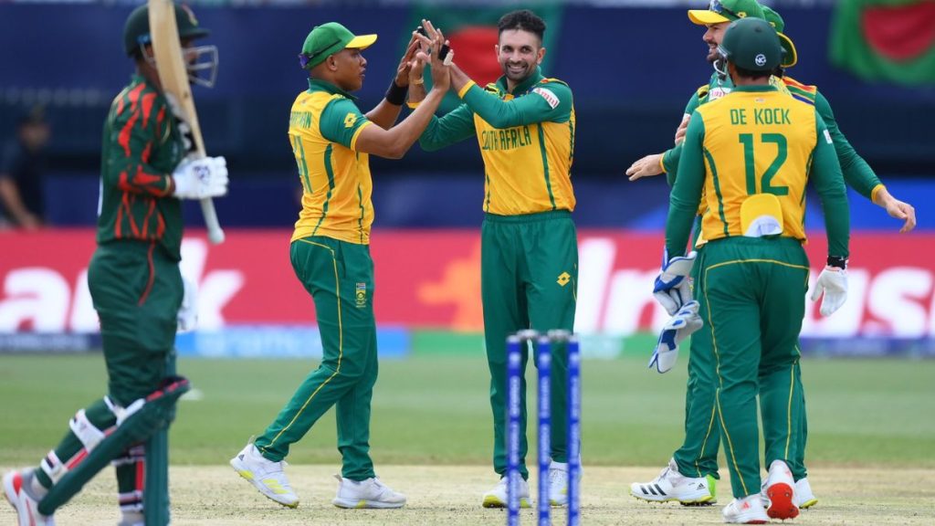 SA vs BAN, T20 WORLD CUP 2024: टी 20 विश्व कप 2024 में साउथ अफ्रीका ने बांग्लादेश को 4 रन से हराया