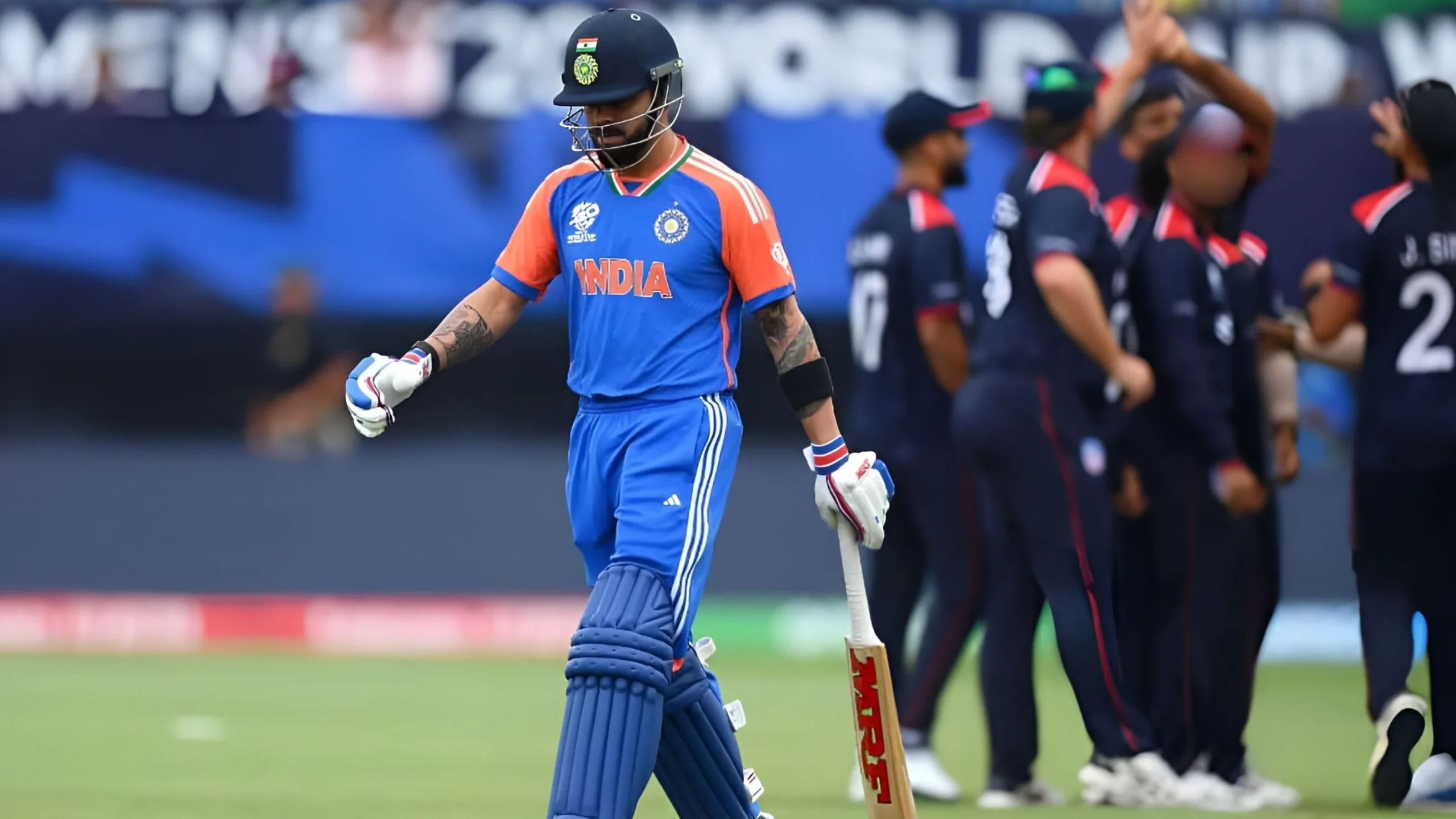 T20 World Cup2024: विराट कोहली ने मौजूदा टी-20 वर्ल्ड कप में अभी तक 3 मुकाबले में महज 5 रन ही बनाए हैं, जो टीम इंडिया के लिए चिंता का सबब बना हुआ है।