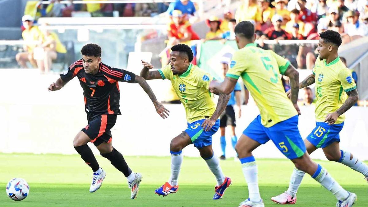 Colombia and Brazil football match