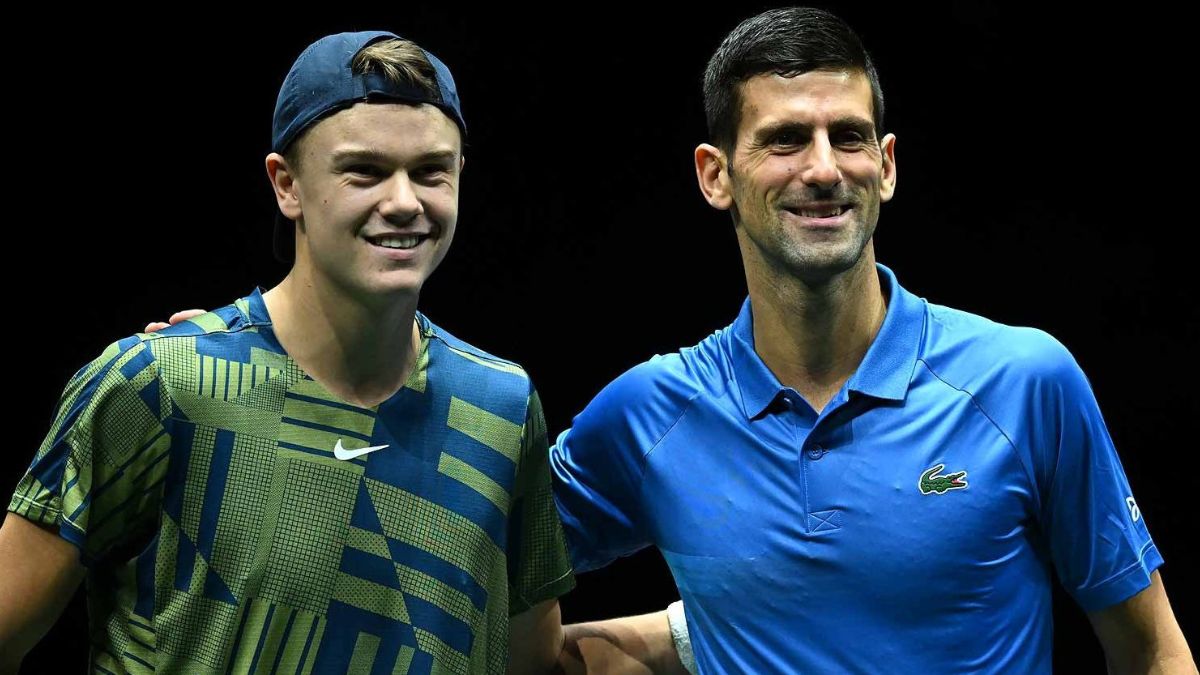 Holger Rune and npvak djokovic