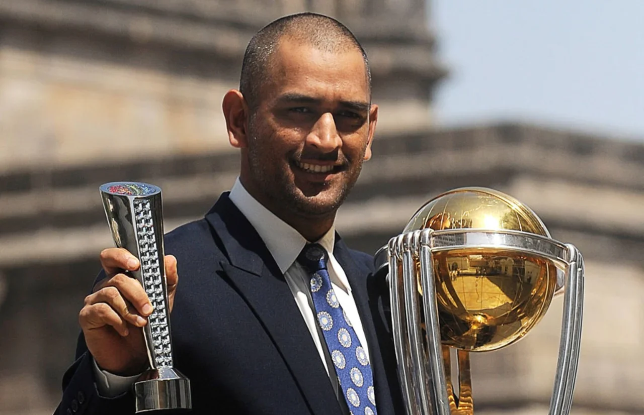 MS Dhoni (Indian Players Who Won All 3 ICC Trophies)