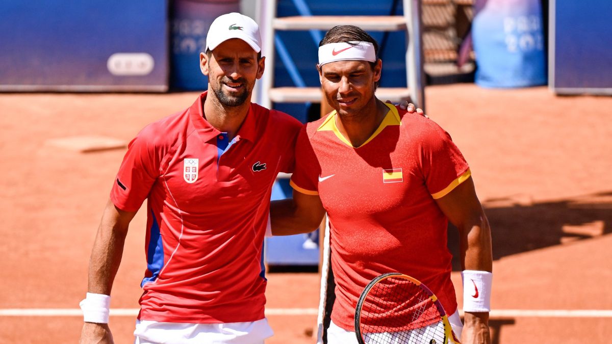 Novak Djokovic and Rafael Nadal