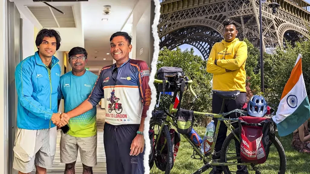 Paris Olympic 2024: जानिए कौंन है नीरज चोपड़ा का जबरा फैन जिसने साईकिल से ही नाप दी केरल से पेरिस तक का सफर 