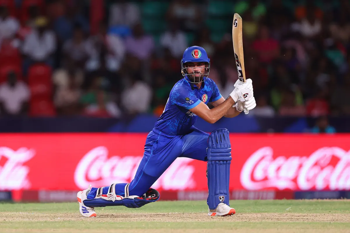 Ibrahim Zadran (Most Fours in T20 World Cup 2024)/ Courtesy: Getty Images