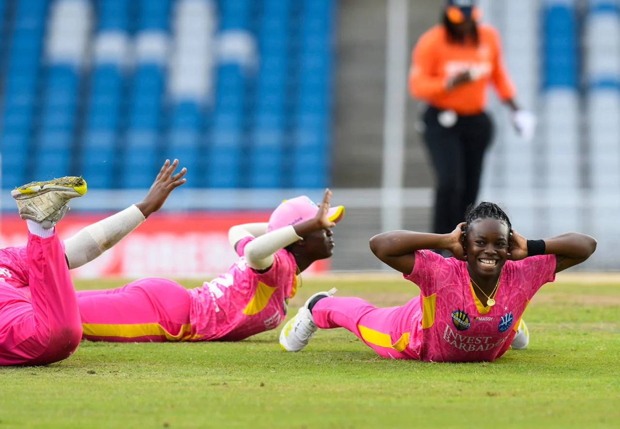 Aaliyah Alleyne Wicket Celebration in the WCPL 2024 Final