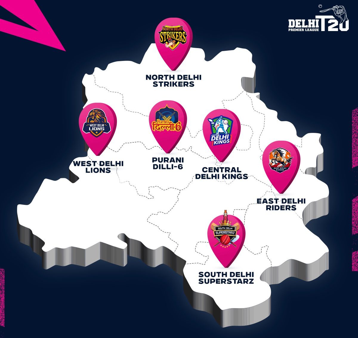 Delhi Premier Leauge 2024 DPL 2024 Teams