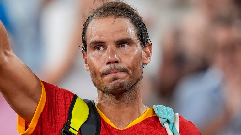 Rafael Nadal and Carlos Alcaraz Paris Olympics 2024 Tennis Doubles
