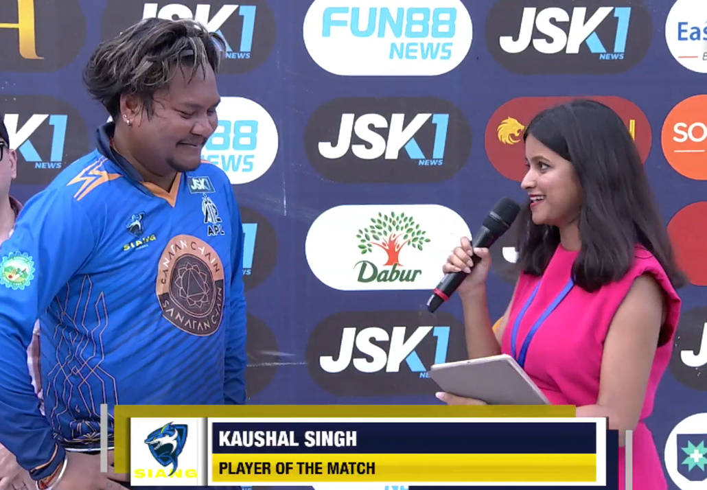 Kaushal Singh POTM, Tawang Tigers vs Siang Sharks, Arunachal Premier Leauge 2024