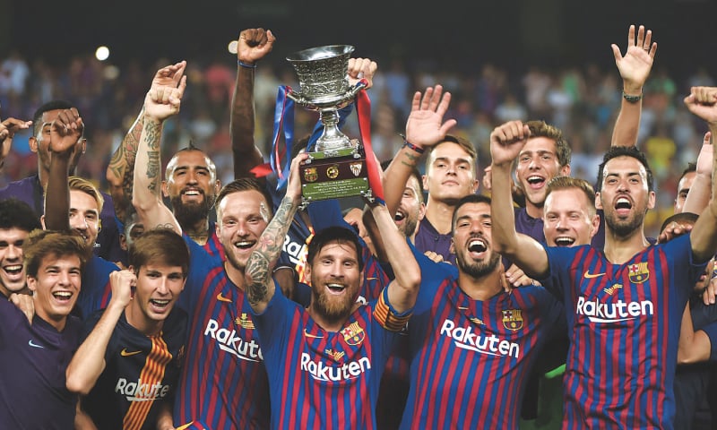 Messi With Supercopa de España Trophy | List of All Titles Won by Lionel Messi