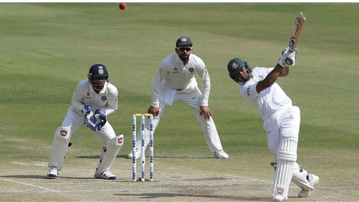 Which Indian Player Scored The First Test Century Against Bangladesh