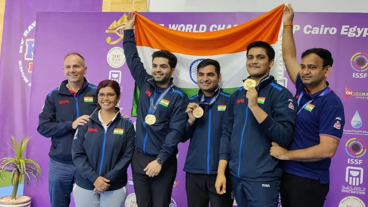 indian mens and women shooting team