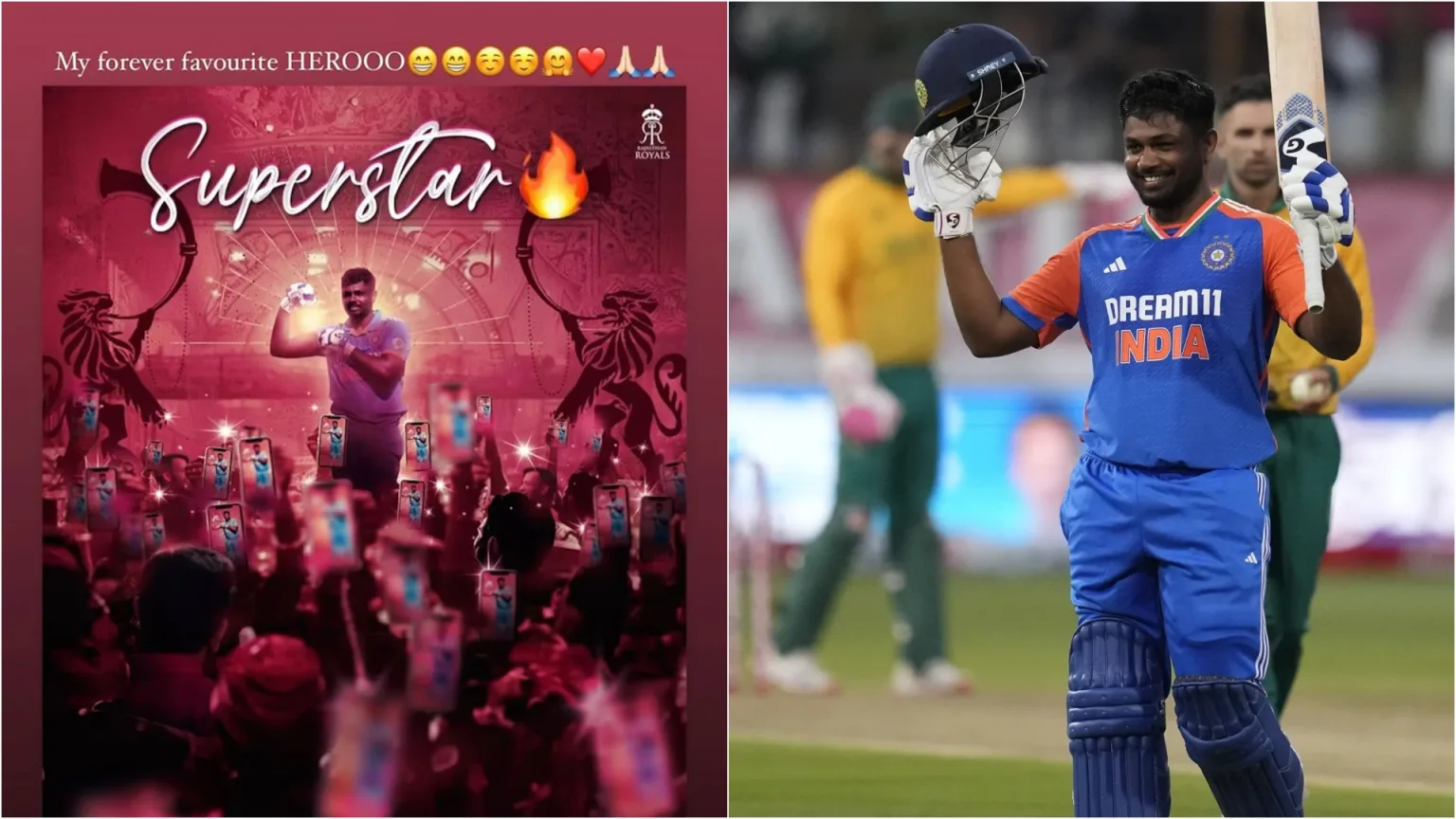 Sanju Samson wife Charulata reacts to hundred against south Africa