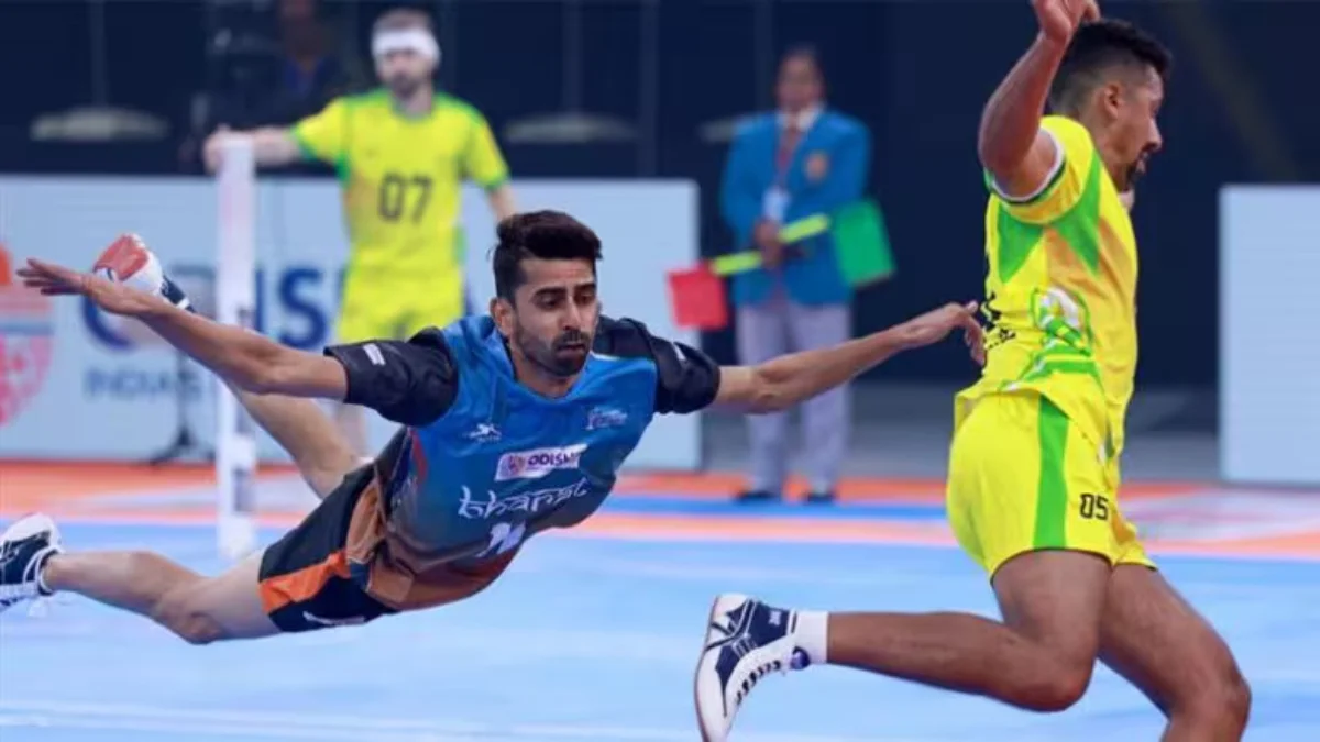 Indian men kho kho team