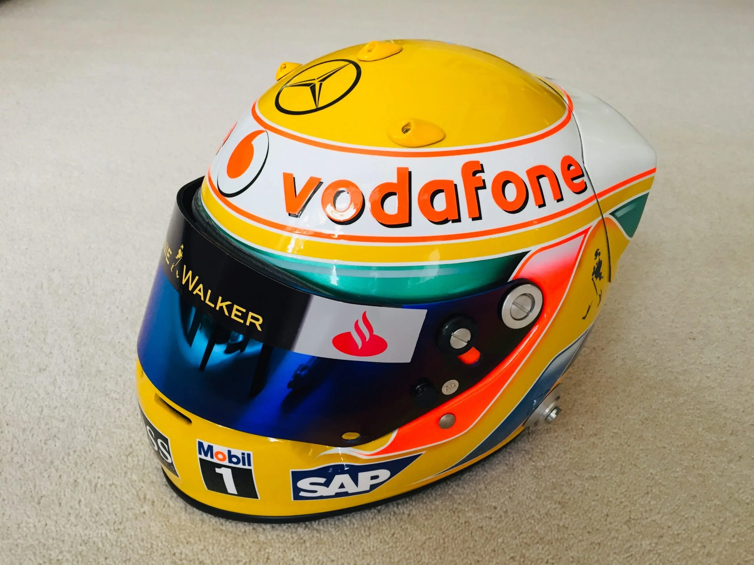 Lewis Hamilton's Helmet For McLaren