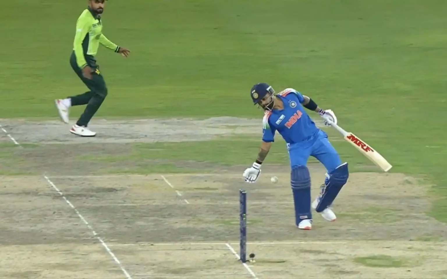 Was Virat Kohli Out on 41 vs Pakistan, Know About the Obstructing the Field Rule