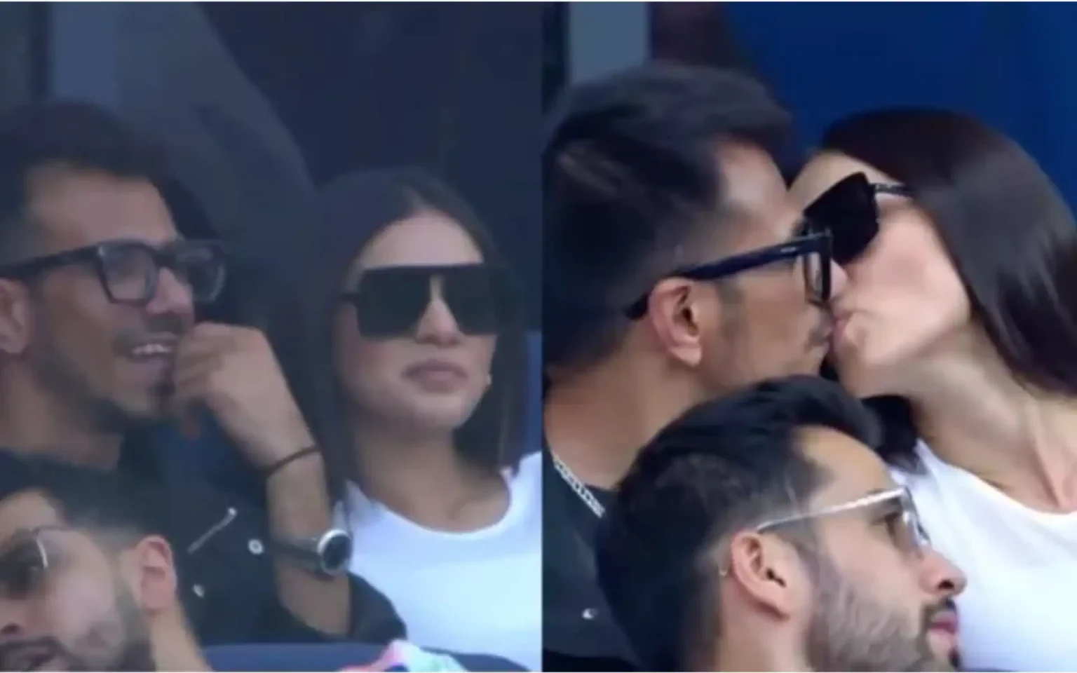 Did Yuzi Chahal and RJ Mahvash kissed each other?