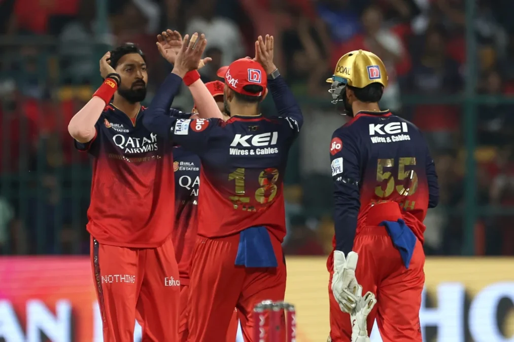 Krunal Pandya struck with his first ball, RCB vs RR, IPL 2025, Bengaluru