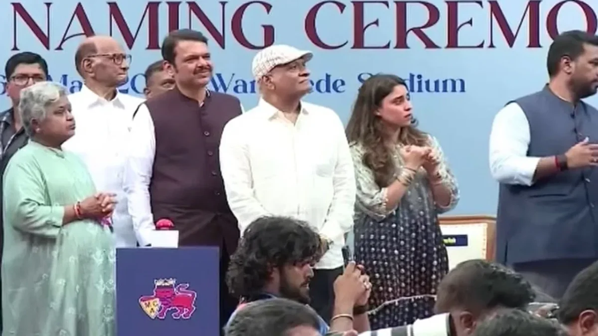 Ritika's eyes well up with tears as stand named after Rohit Sharma at Wankhede