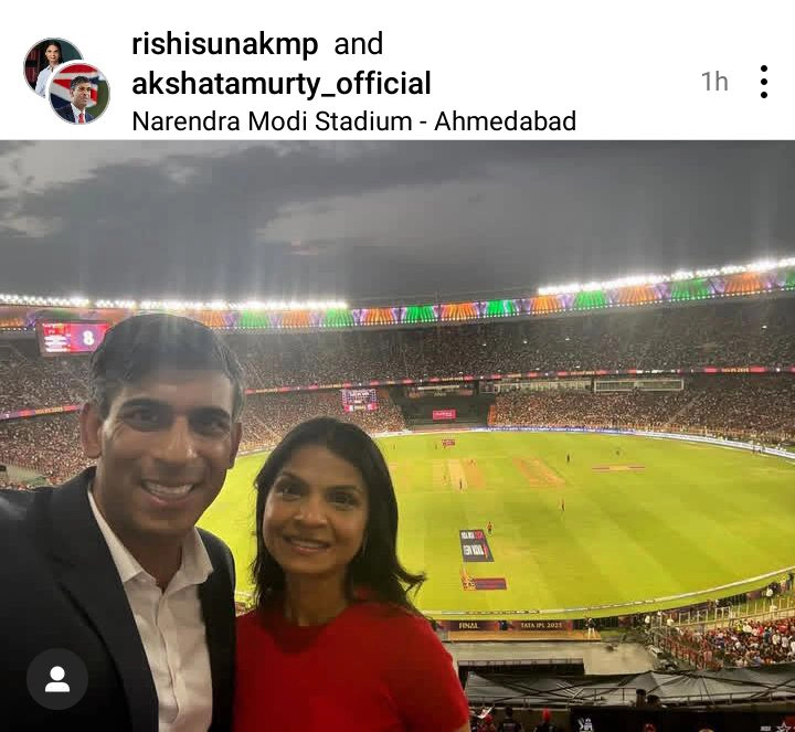 Rishi Sunak Supports RCB at IPL 2025 Final
