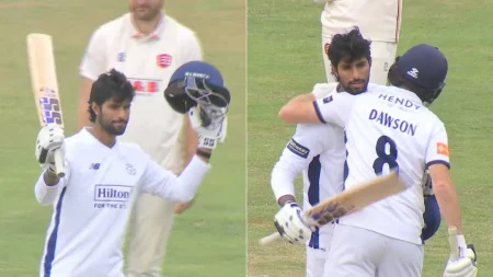 Tilak Varma scores century on County debut