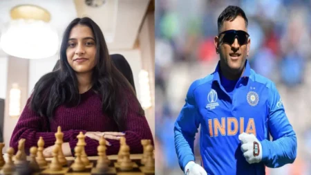 Divya Deshmukh and ms dhoniDivya Deshmukh and ms dhoni