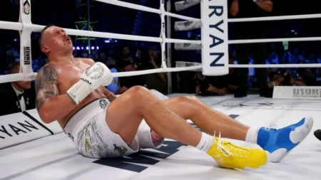 Oleksandr Usyk took three minutes and 45 seconds before declaring he was fit to resume fighting