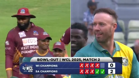 South Africa Champions Beat West Indies Champions in Bowl-Out After Rain-Hit Thriller