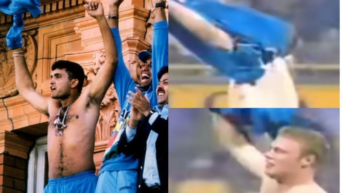  saurav ganguly took old revenge from the England team by waving a T-shirt on the balcony of Lord's