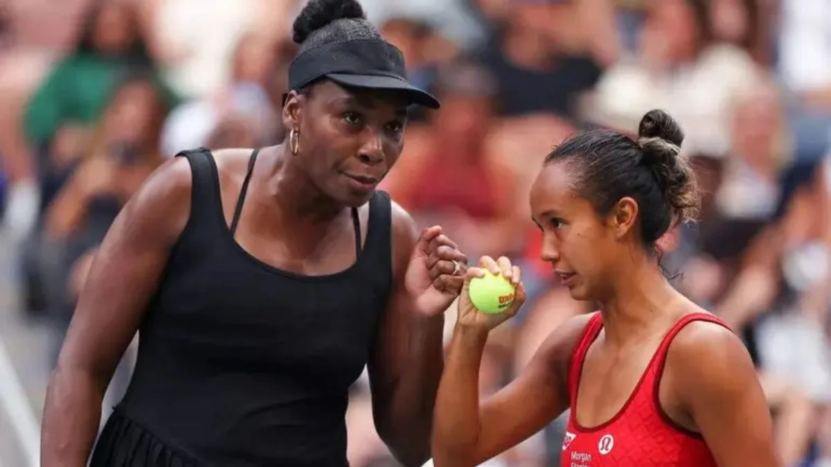 Venus Williams and Leylah Fernandez
