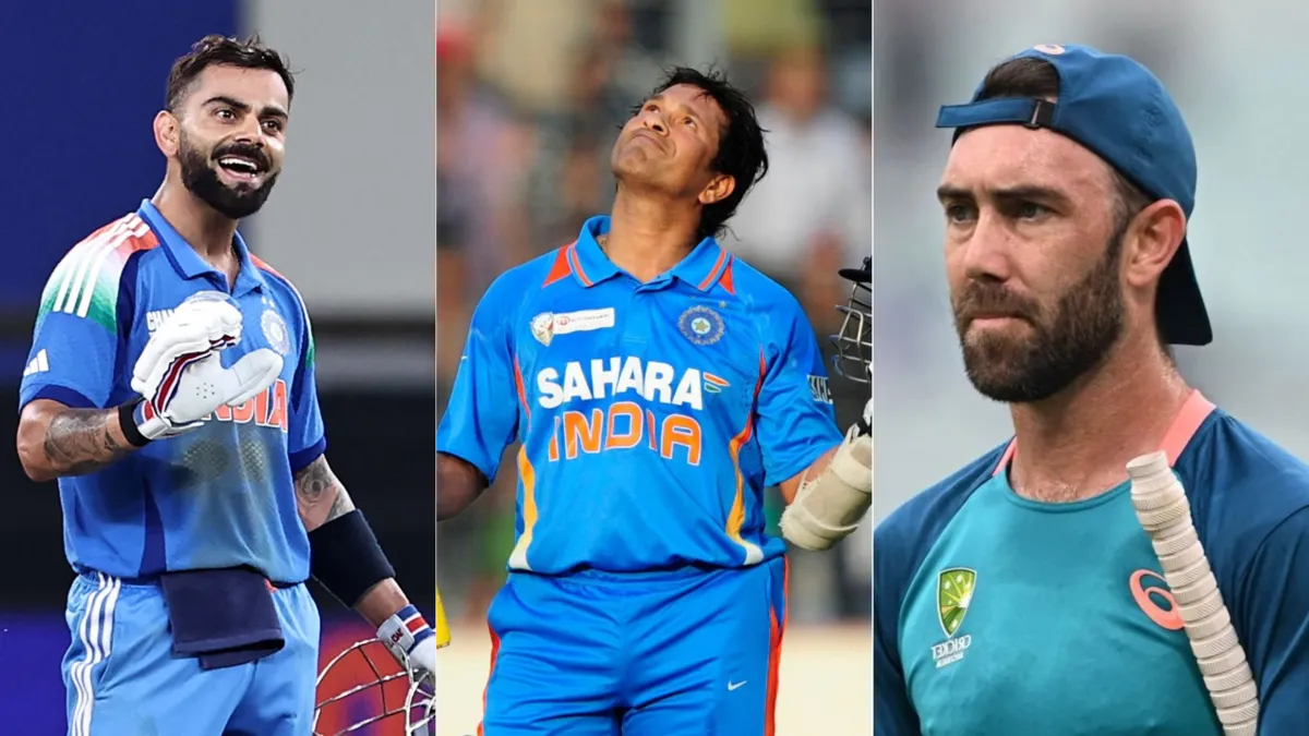 Glenn Maxwell Dream ODI XI: ग्लेन मैक्सवेल ने भारतीय और ऑस्ट्रेलियाई खिलाड़ियों को मिलाकर बनाई ड्रीम वनडे XI, जानिए कौन-कौन से खिलाड़ियों ने बनाई जगह Sachin and Virat in Glenn Maxwell Dream ODI XI