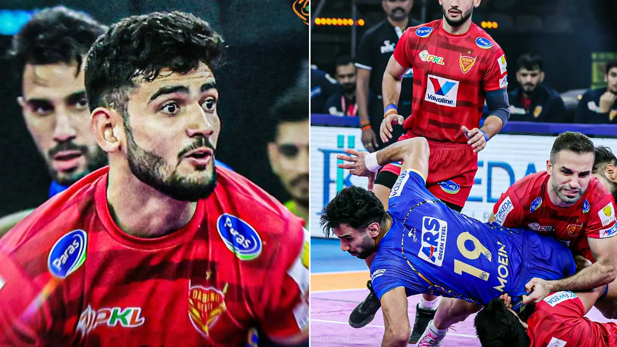 PKL 2025: दबंग दिल्ली ने तमिल थलाइवाज को 37-31 से हराया, अक्षित ने किया दमदार प्रदर्शन PKL 2025: दबंग दिल्ली ने तमिल थलाइवाज को 37-31 से हराया, अक्षित ने किया दमदार प्रदर्शन