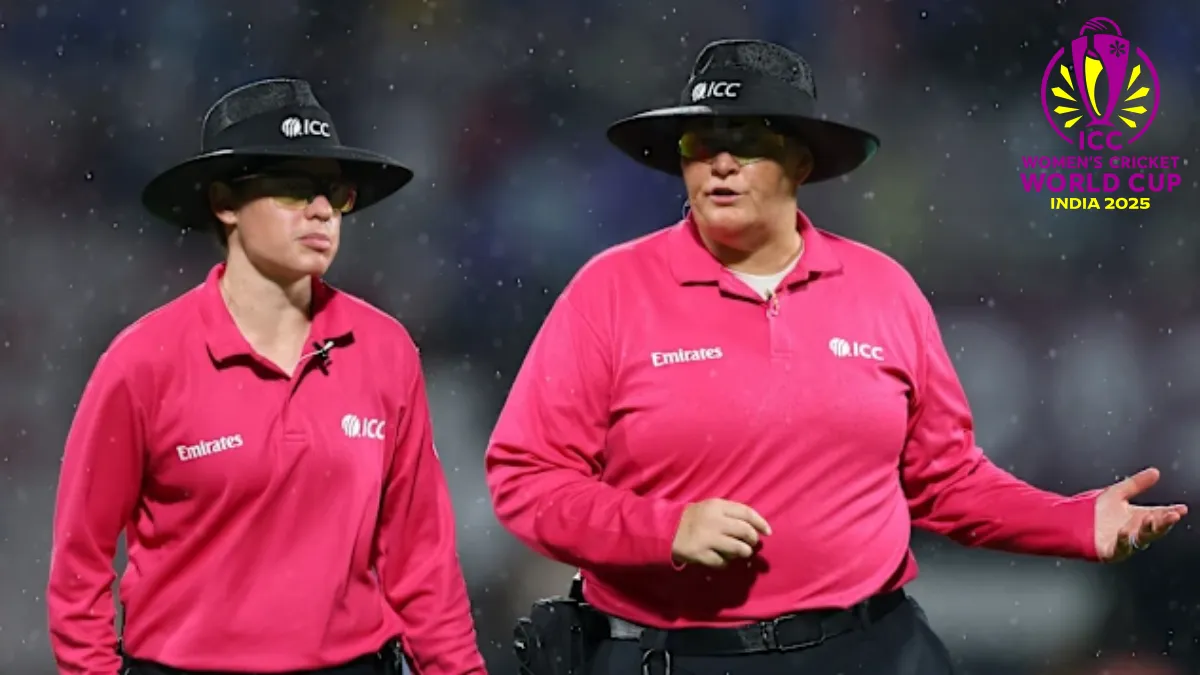 महिला क्रिकेट वर्ल्ड कप 2025 सेमीफाइनल के लिए अंपायरों के नाम घोषित, इंग्लैंड-साउथ अफ्रीका और ऑस्ट्रेलिया-भारत के बीच रोमांच तय महिला क्रिकेट वर्ल्ड कप 2025 सेमीफाइनल के लिए अंपायरों के नाम घोषित, इंग्लैंड-साउथ अफ्रीका और ऑस्ट्रेलिया-भारत के बीच रोमांच तय