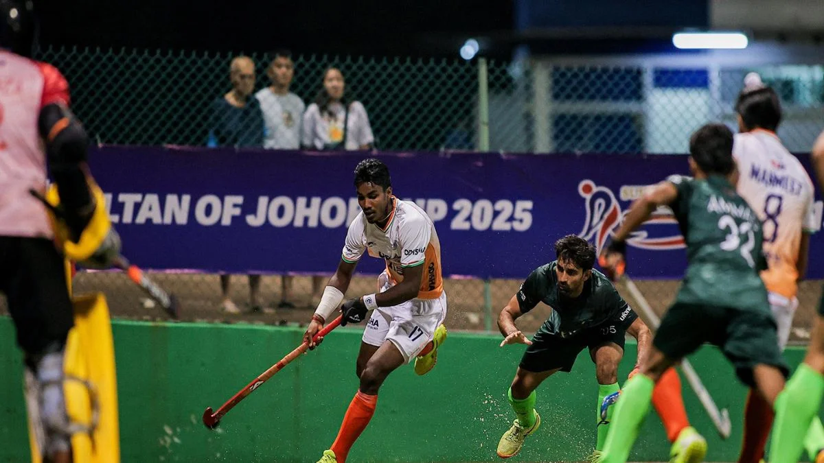 Sultan Johor Cup: भारतीय जूनियर पुरुष हॉकी टीम ने सुल्तान जोहोर कप में पाकिस्तान से खेला 3-3 से ड्रॉ india and pakistan hockey match
