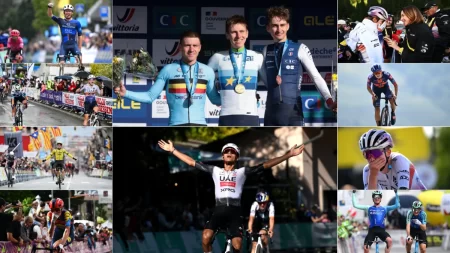 Biggest Breakthrough Cyclists of 2025 - Cycling 2025, UAE Team Emirates-XRG Cycling Team, UAE Team ADQ Cycling Team, Visma-Lease a Bike Cycling Team, Decathlon AG2R La Mondiale Cycling Team, Soudal-QuickStep Cycling Team, Lidl-Trek Cycling Team, Tour de France Femmes 2025, Giro d’Italia 2025, Tour de l’Avenir 2025, Isaac del Toro, Maëva Squiban, Oscar Onley, Dominika Włodarczyk, Paul Seixas, Isabella Holmgren, Matthew Brennan, Lara Gillespie, Romain Grégoire, Viktória Chladoňová, Paul Magnier, Paula Blasi