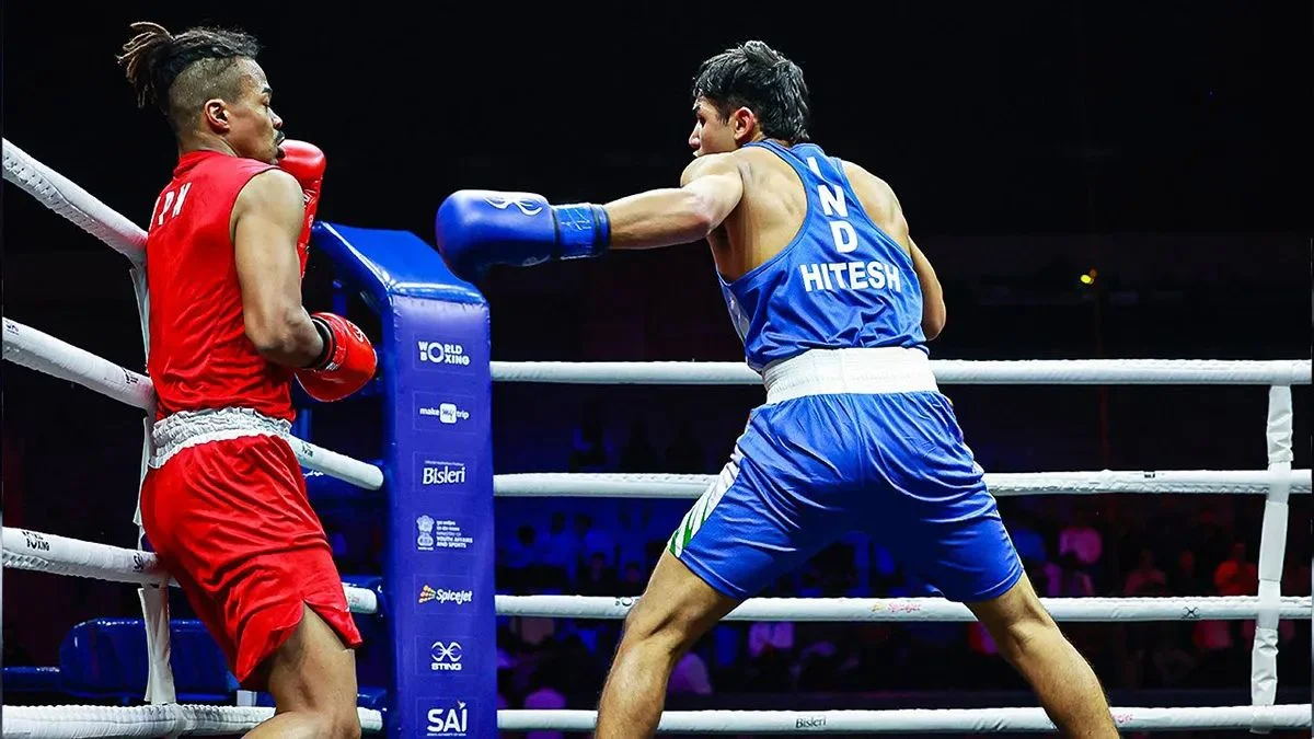 Boxing: विश्व कप फाइनल्स में भारतीय मुक्केबाजों का दबदबा, हितेश ने पूर्व विश्व चैंपियन ओकाजावा को हराया Indian boxer Hitesh Gulia