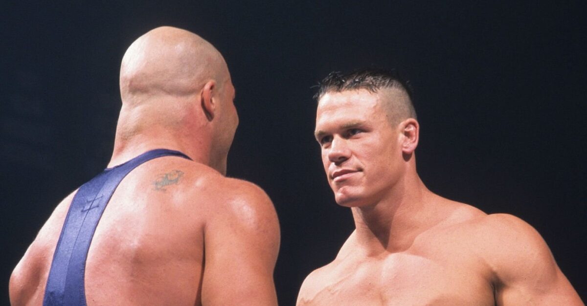 WWE Survivor Series इतिहास में John Cena के 5 बेहतरीन मुकाबले John Cena faces off with Kurt Angle