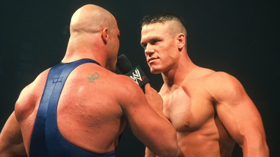 John Cena के 5 सबसे बेहतरीन Survivor Series मैच जो हर WWE फैन को जरूर देखने चाहिए John Cena vs Kurt Angle