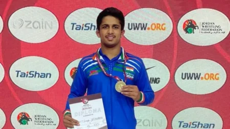 Indian wrestler Jaskaran Singh