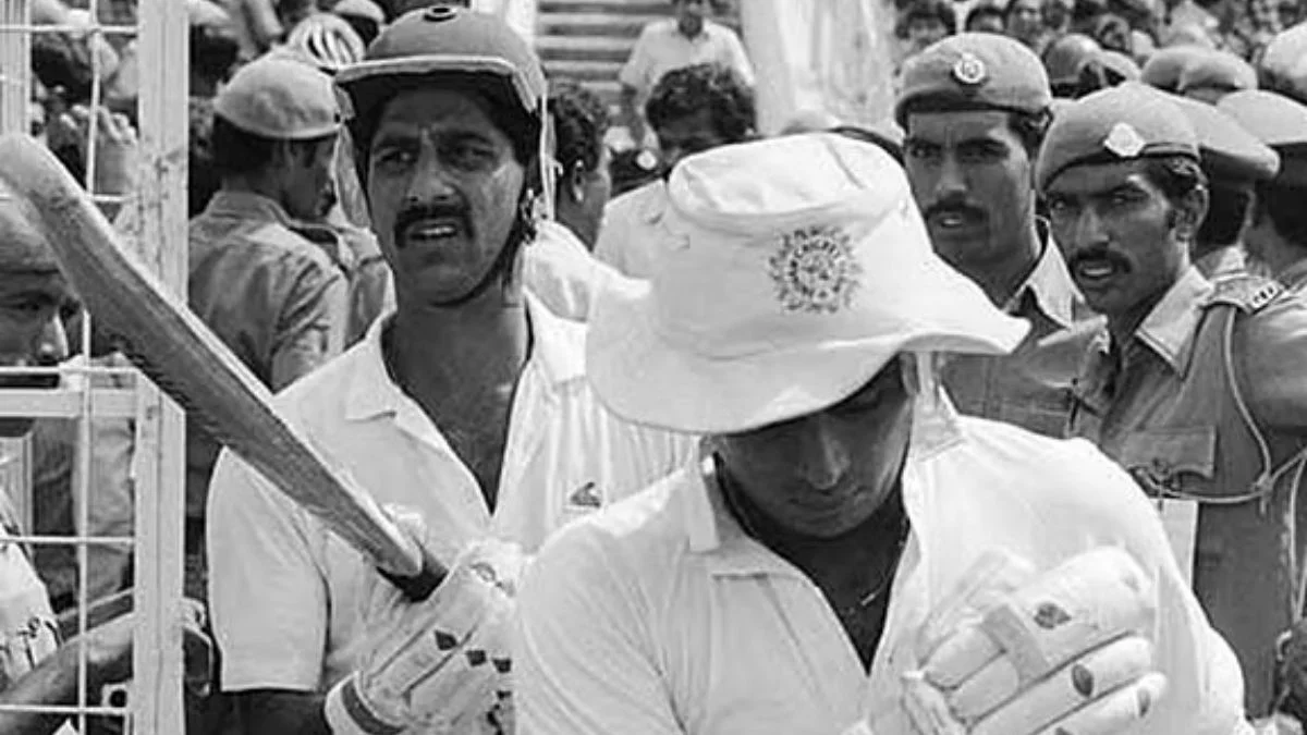 Sunil Gavaskar and Kris Srikkanth